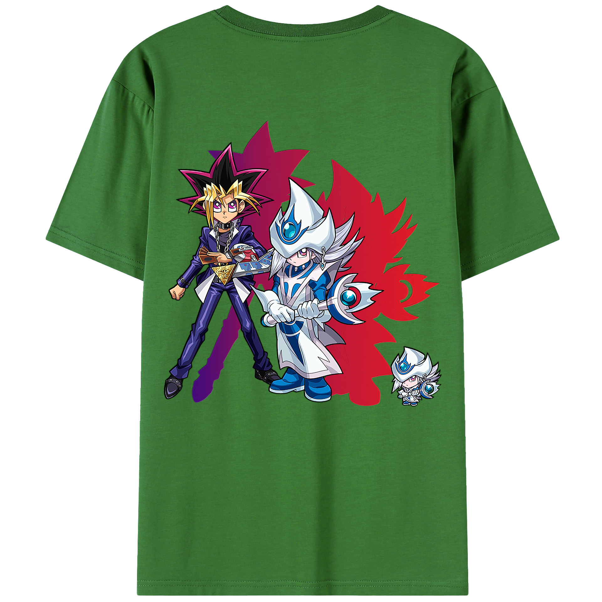 （画像用） 遊☆戯☆王 Yu-Gi-Oh! レディース半袖Tシャツ(バックプリント)